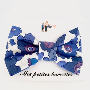 Barrettes bleu par Mathilde coud pour L