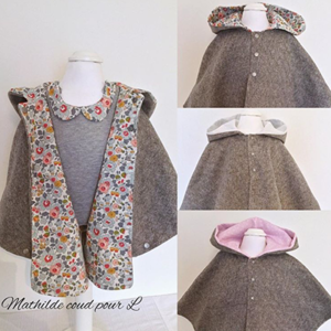 Cape enfant par Mathilde coud pour L