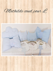 Décoration bleue par Mathilde coud pour L