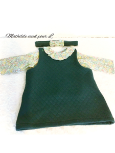 Robe verte par Mathilde coud pour L